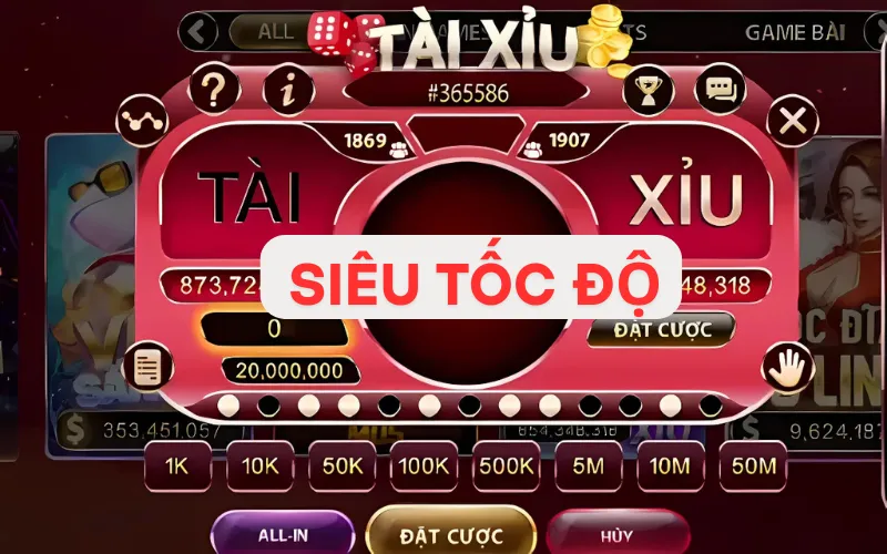 tham gia cược tại Siêu Tài Xỉu Tốc Độ